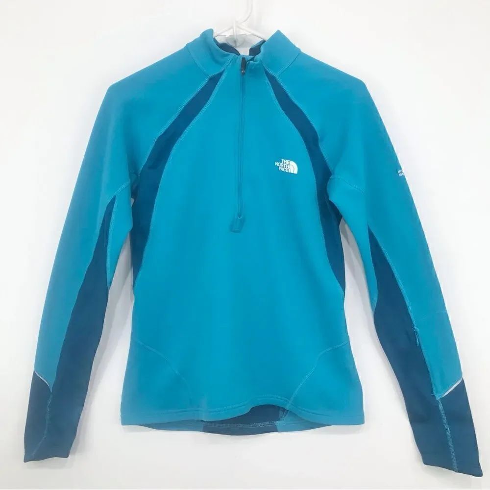 The North Face Flight Series Teal Blue Half Zip Performance Wear Pullover